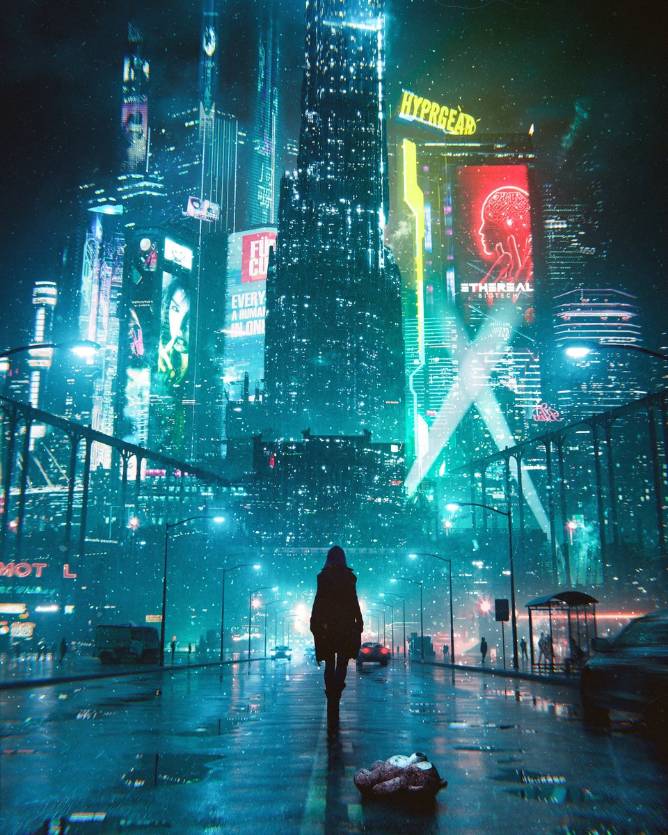 lazaro45ive's tweet image. Cyberpunk Daydreaming