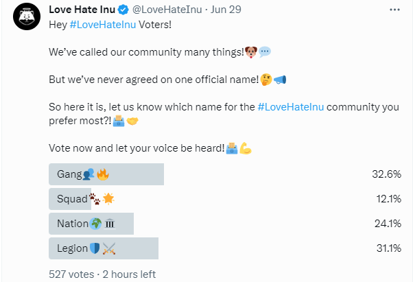 Love Hate Inu tweet media