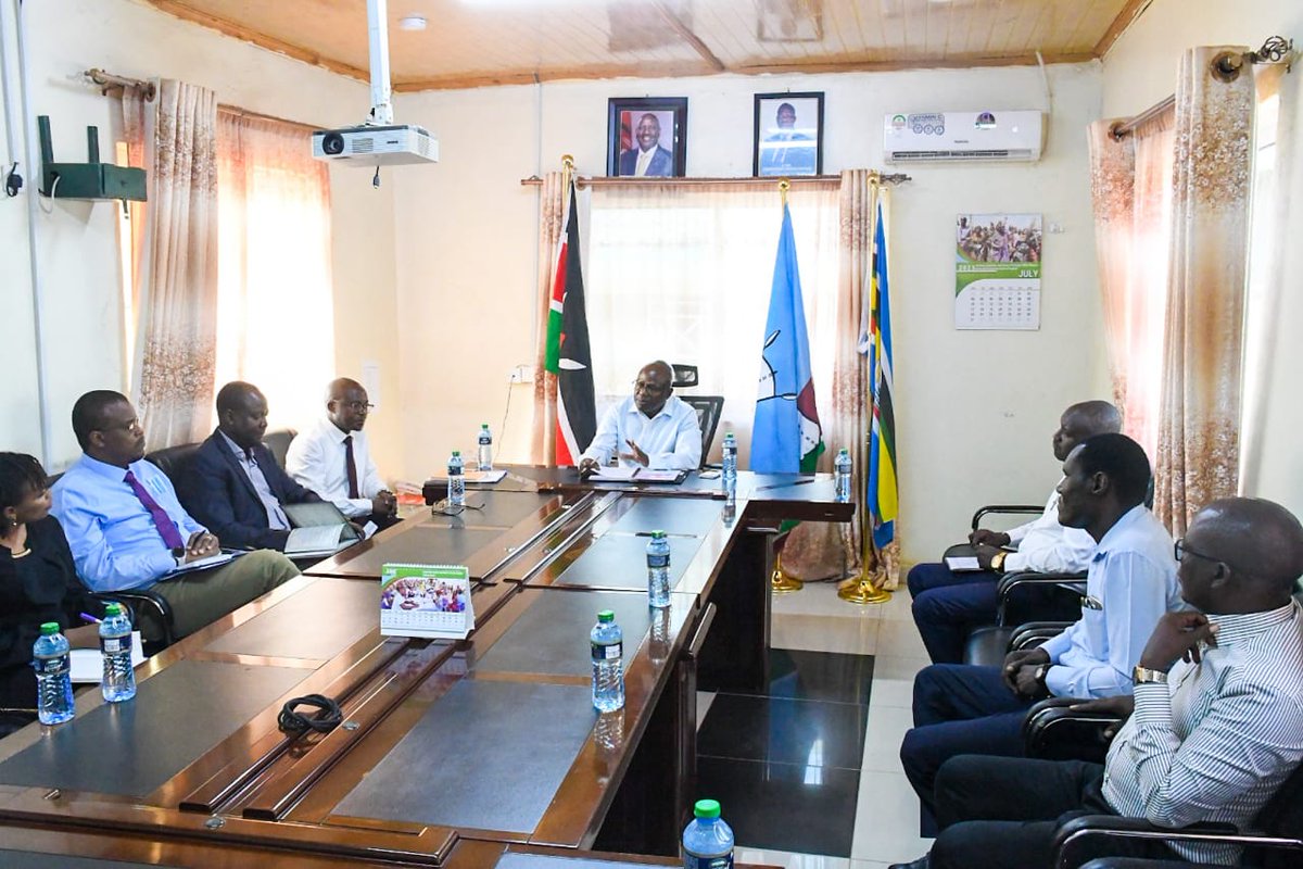 DrJohnErus's tweet photo. Delighted to welcome the @Senate_KE  officials to Turkana County as they assess the state preparedness for the upcoming Senate sitting in Turkana . We are proud to host this important event and showcase Turkana's infrastructure development. https://t.co/x73Qhhf1kX