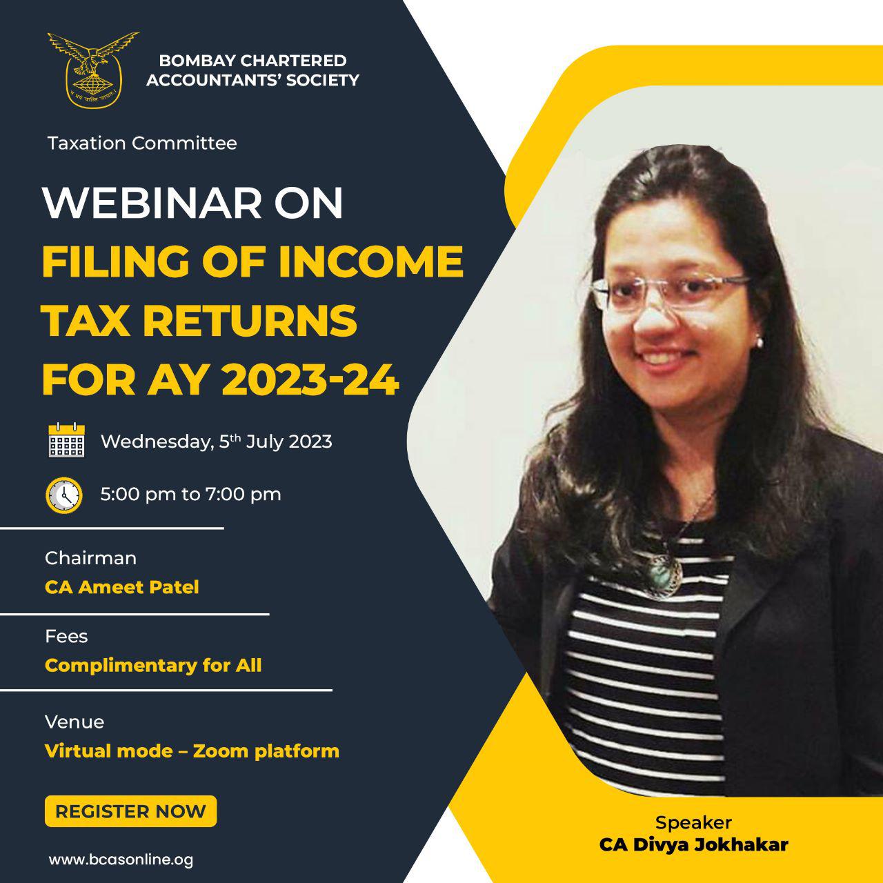 bcas-on-twitter-join-ca-divya-jokhakar-s-webinar-on-income-tax