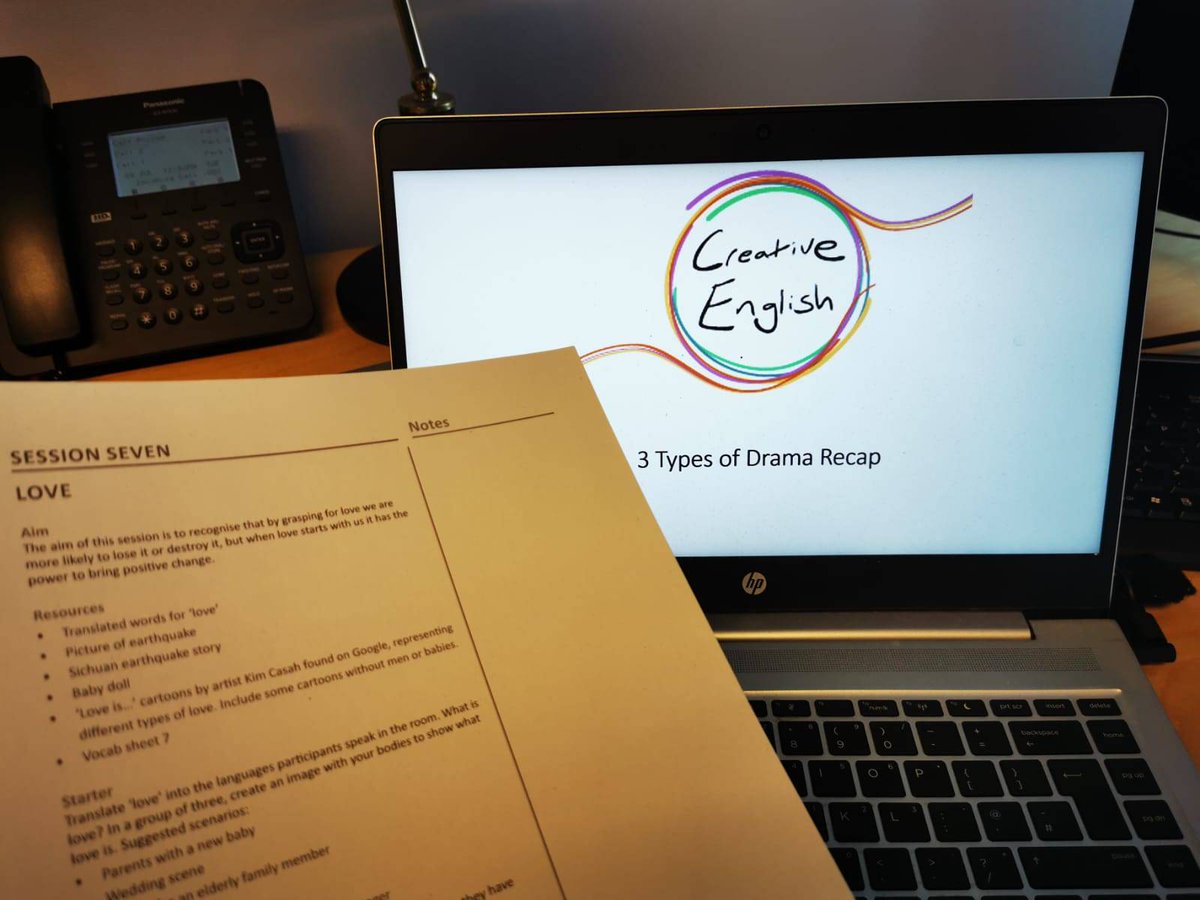 Creative English tweet media