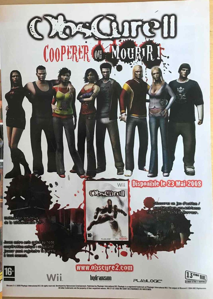AllmightoFranky's tweet photo. La pub dans les mags JV des #80s #90s #2000s,pubs issues d'un #Nintendo le mag officiel,#ApolloJustice #AceAttorney et #EtrianOdissey sur #NintendoDS,#SecretFiles #Tunguska et #Obscure2 sur la #Wii!!#retro #retrogaming #oldschool #NLMO #culturepub https://t.co/jlmVo3iotK