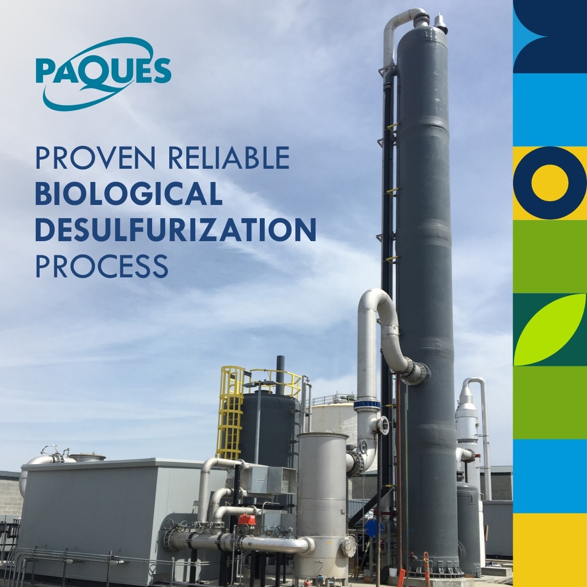 ✅ Deep hydrogen sulfide removal from biogas!

The THIOPAQ process: 
youtu.be/c-x7vSZwSOs

#biogas #h2sremoval #desulfurization #biogasdesulfurization #biologicaltreatment #biologicaldesulfurization #wastewatertreatment