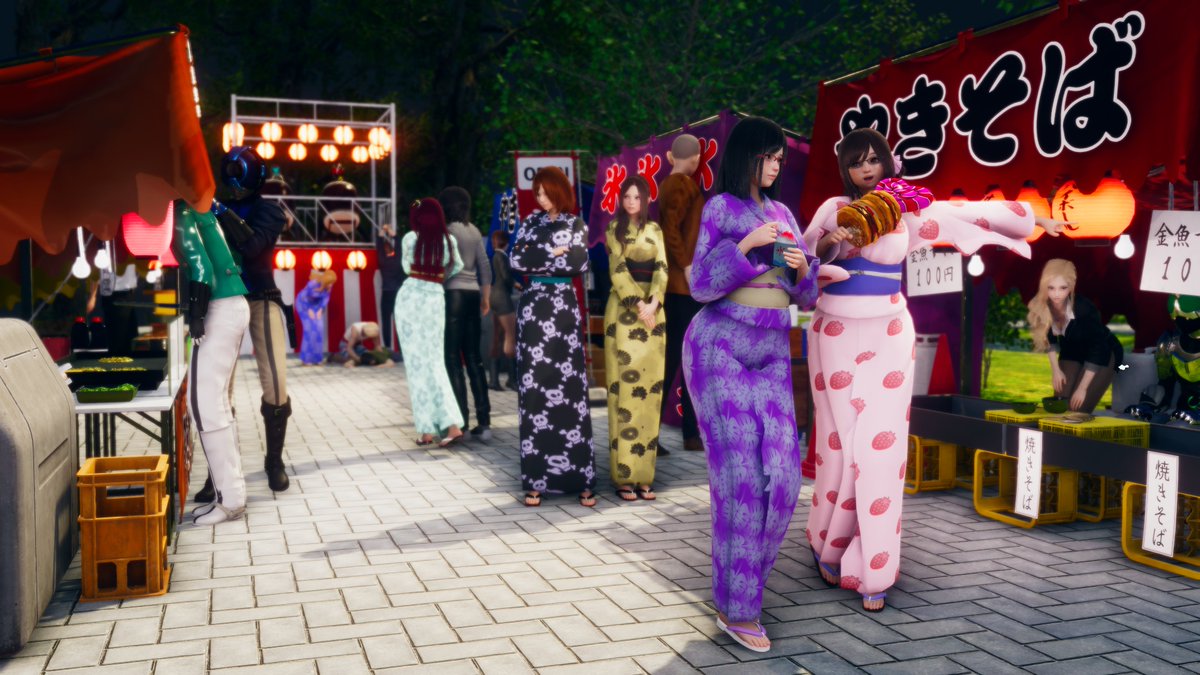amagamikaiser's tweet photo. ヒロイン妄想ブログ(@HMB_studio)さんよりSDお借りしました(*'ω'*)
チアハーツの和やかな一面をお祭りで拝見出来ました
���～でぇーとぅって素晴らしいぃん(*´ω｀*) https://t.co/TxTD43rvyi