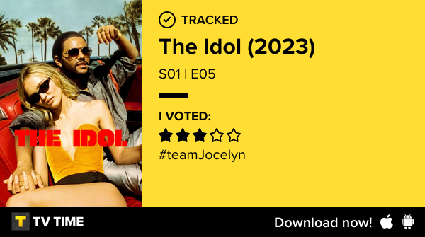 paynesmyforce's tweet photo. I've just watched episode S01 | E05 of The Idol (2023)! #idol  https://t.co/85EdBQhxgh #tvtime https://t.co/yr5Iwcittj