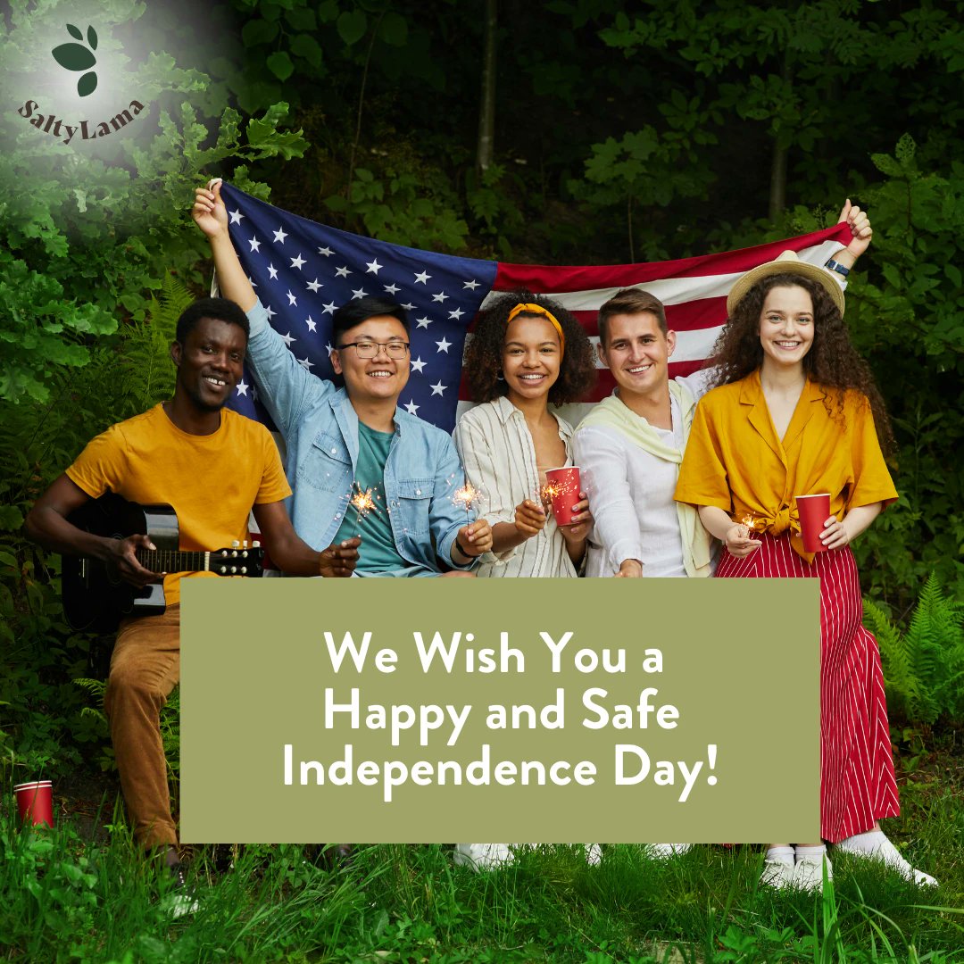 🎆🌭Fireworks, BBQs, and parades, oh my! The Fourth of July is a special time for celebration, reflection, and, let's not forget, fabulous summer parties! 🎉 At SaltyLama, we want to wish everyone a happy and safe Independence Day.
#saltylama #independenceday #fourthofjuly