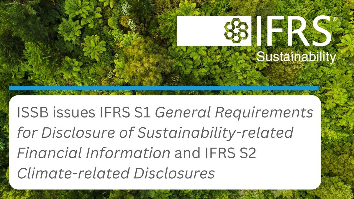 The #ISSB has issued its global inaugural IFRS Sustainability Disclosure Standards and updated the #SASB Standards. Find out how the updated SASB Standards support ISSB disclosure: sasb.org/blog/issb-issu…