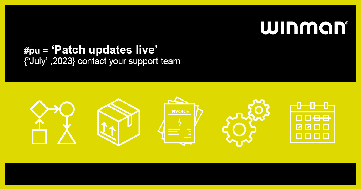 WinMan_ERP's tweet image. #Patchupdate now live - go to your inbox or your support portal to access the &apos;patch and help&apos; area to view all related materials for the latest update

 #winmanerp #patchtuesday #userfriendly #update #upgrade