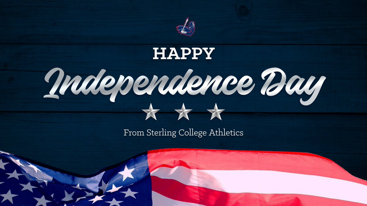 SterlingCSports's tweet photo. Have a safe and happy Independence Day from all of us in Sterling College Athletics!!
#SwordsUp #IndependenceDoesNotComeFree #GodBlessAmerica https://t.co/lj4htJtAfL