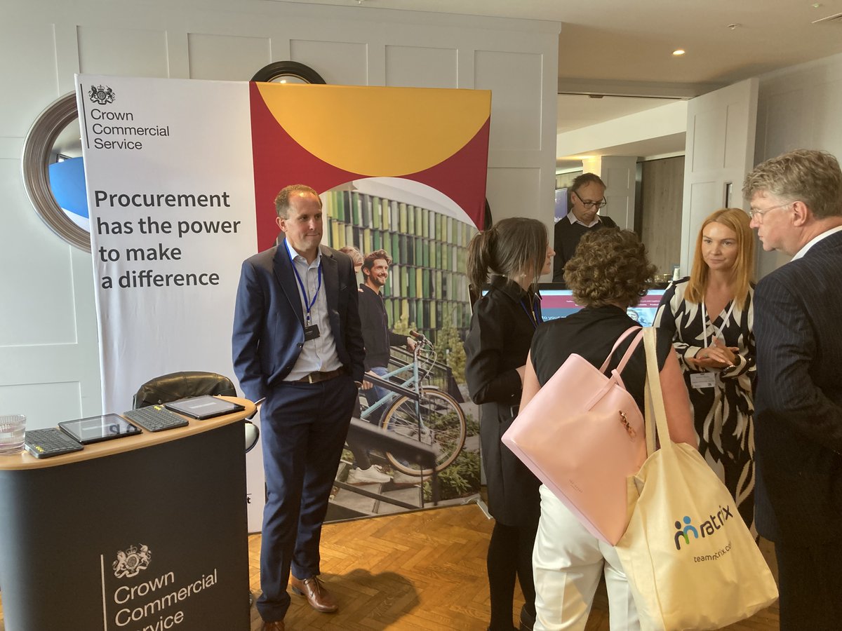 A warm welcome to the <a href="/gov_procurement/">CrownCommercialServ</a> team at #PSS23 – CCS are experts in delivering social and economic value, to help you make smarter buying decisions. #ExhibitorSpotlight