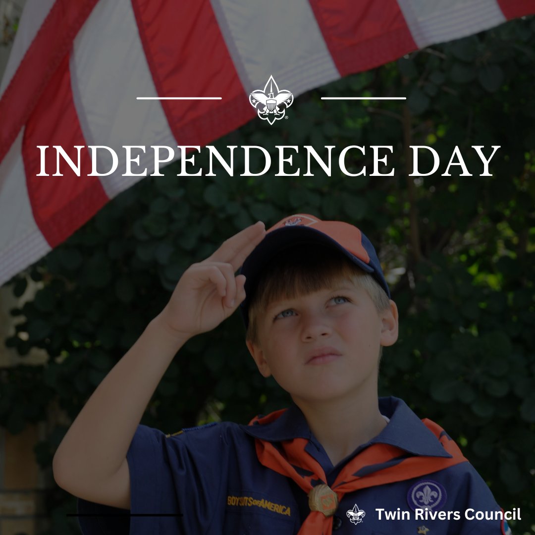 trcscouting's tweet photo. Happy Independence Day! 🇺🇸
As Scouts, we are proud to be a part of a community that values leadership, service, and patriotism.  Happy Fourth of July! 

#IndependenceDay #Scouting #Patriotism #Leadership #Service #FourthofJuly https://t.co/cMXEXP5Mfd