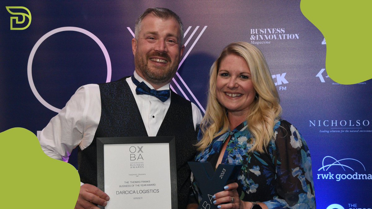 Business Of The Year 2023🥳  

Not only did we win New Business and Business of The Year and Anthony won Business Person of The Year from the @OXBA Awards, but we also celebrated 3 years of Darcica Logistics!

Thank you to everyone who has supported us!