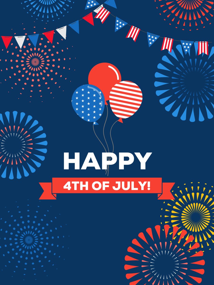 unicoprop's tweet photo. 🗽 Happy Independence Day! Wishing everyone a day filled with joy, laughter, and unforgettable moments. May your celebrations be as bright as the fireworks that light up the night sky. 

What are you looking forward to most this Fourth of July? 🎇 🌭 https://t.co/CqSJrbEHGi