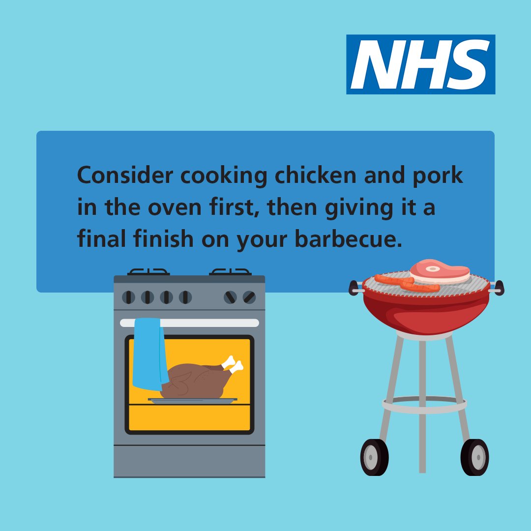 It's #FoodSafetyWeek. 

Most people love a summer BBQ, but if not done properly, food poisoning can easily become an unwelcome guest.

Follow good food hygiene practices, such as washing your hands, cooking meat properly, and avoiding cross-contamination

nhs.uk/conditions/foo…