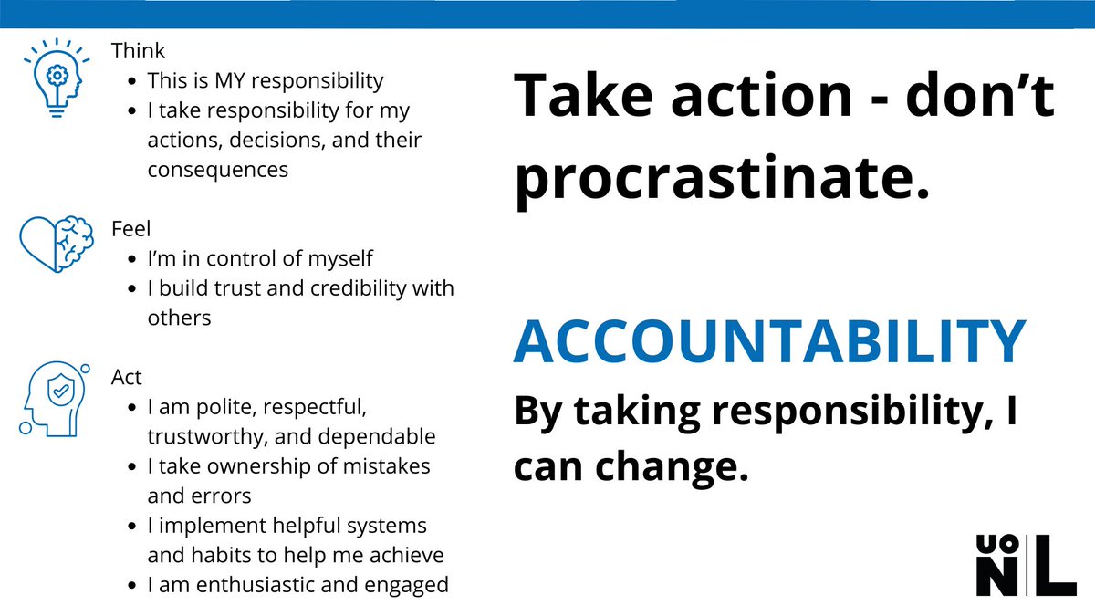 UONLondon's tweet photo. Accountability: It is your responsibility to upload your assessments in the right place at the right time. Note the deadline in your calendar/diary. Submit your assessments on time and avoid a mark penalty.

https://t.co/u3RlQCDFrV https://t.co/OEe7IepSts