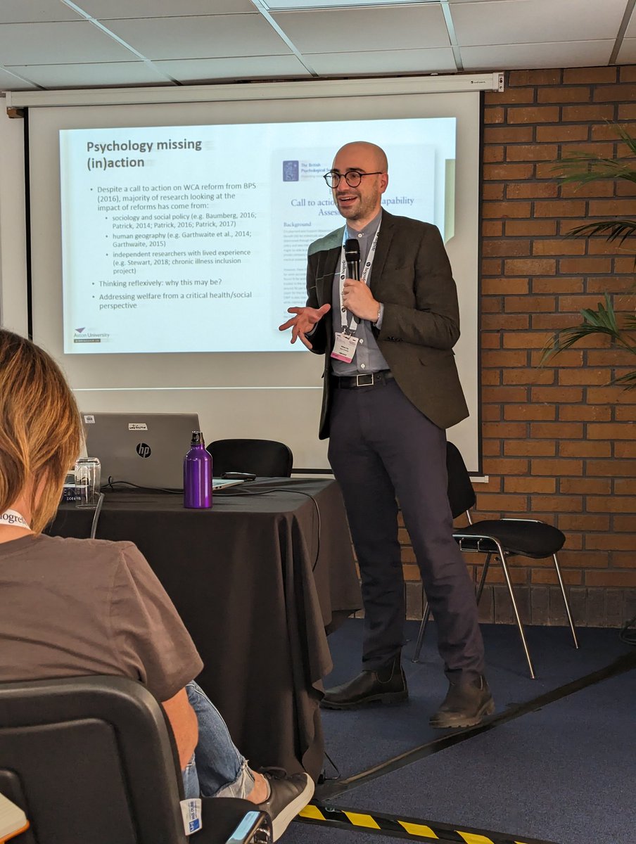 Dr Alexander Hunt (@alex_hunt1995) on Twitter photo <a href="/wiilium/">William Day</a> talking about: Pragmatic pluralism: taking multiple perspectives on discourses of welfare and experiences of chronic health conditions.
#ecp2023 <a href="/wiilium/">William Day</a> talking about: Pragmatic pluralism: taking multiple perspectives on discourses of welfare and experiences of chronic health conditions.
#ecp2023