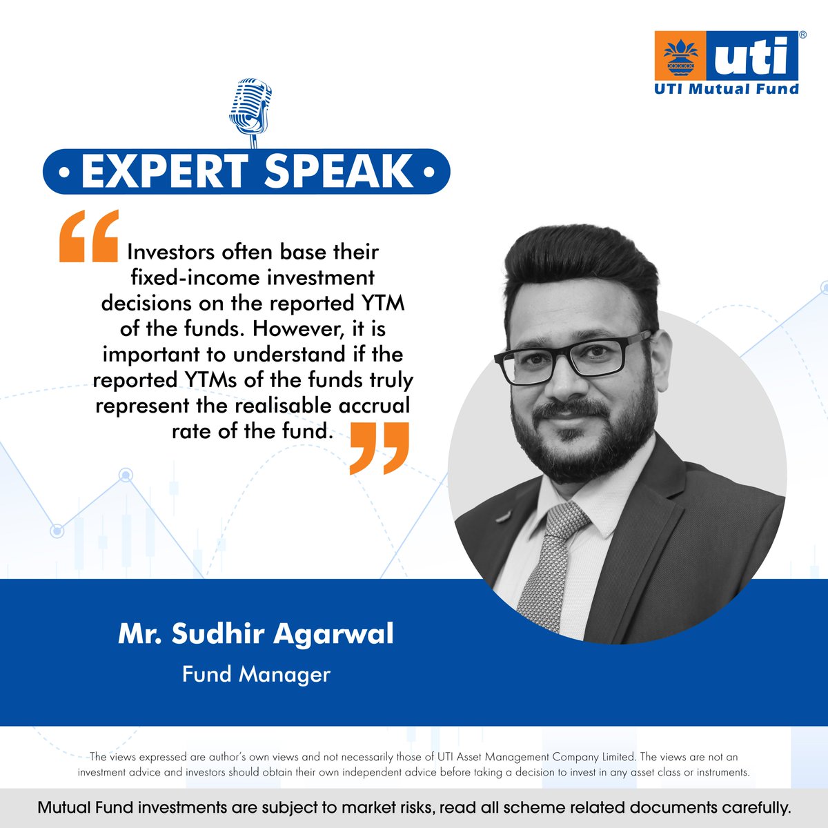 Mr. Sudhir Agarwal, Fund Manager, explains the approach to compare the YTMs of different funds having exposure in floaters if the deciding criteria is the YTM of funds under comparison.
To read full article click on this link: bitly.ws/KpGB

#ExpertSpeak #UTIMutualFund