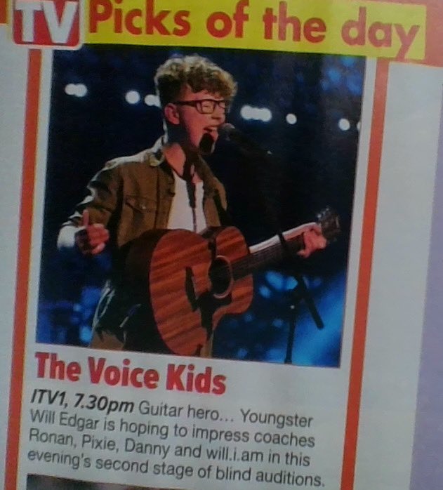 WiLLEDGARMUSIC's tweet photo. Time to shine! @ITV at 7:30 on Saturday! Hopefully I can get a turn! 

@MENnewsdesk 
@BoltonFM 
@bbyc_ymps 
@BoltonNews4u 
@bbcintroducing 
@TurtonSchool https://t.co/n9577rppgo