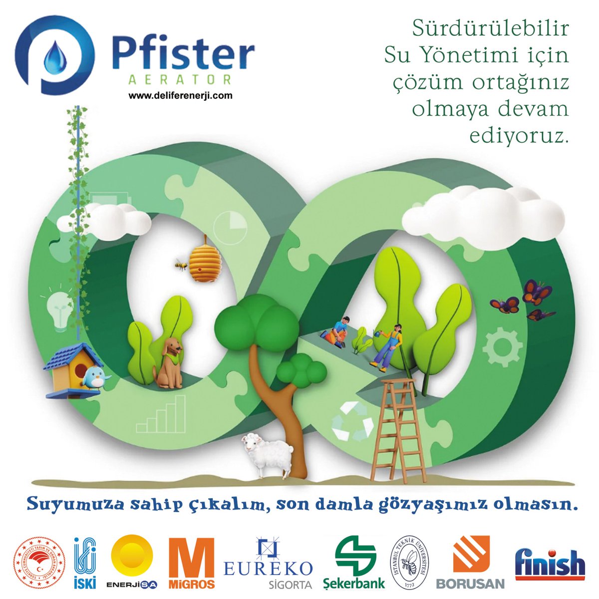 Deliferenerji's tweet photo. #sürdürülebilir su yönetimi için çözüm ortağınız olamaya devam ediyoruz. #kuraklık #su #tasarruf #suvatandır #Memurlara34binTL #gramaltın https://t.co/WuwdnkF7iN