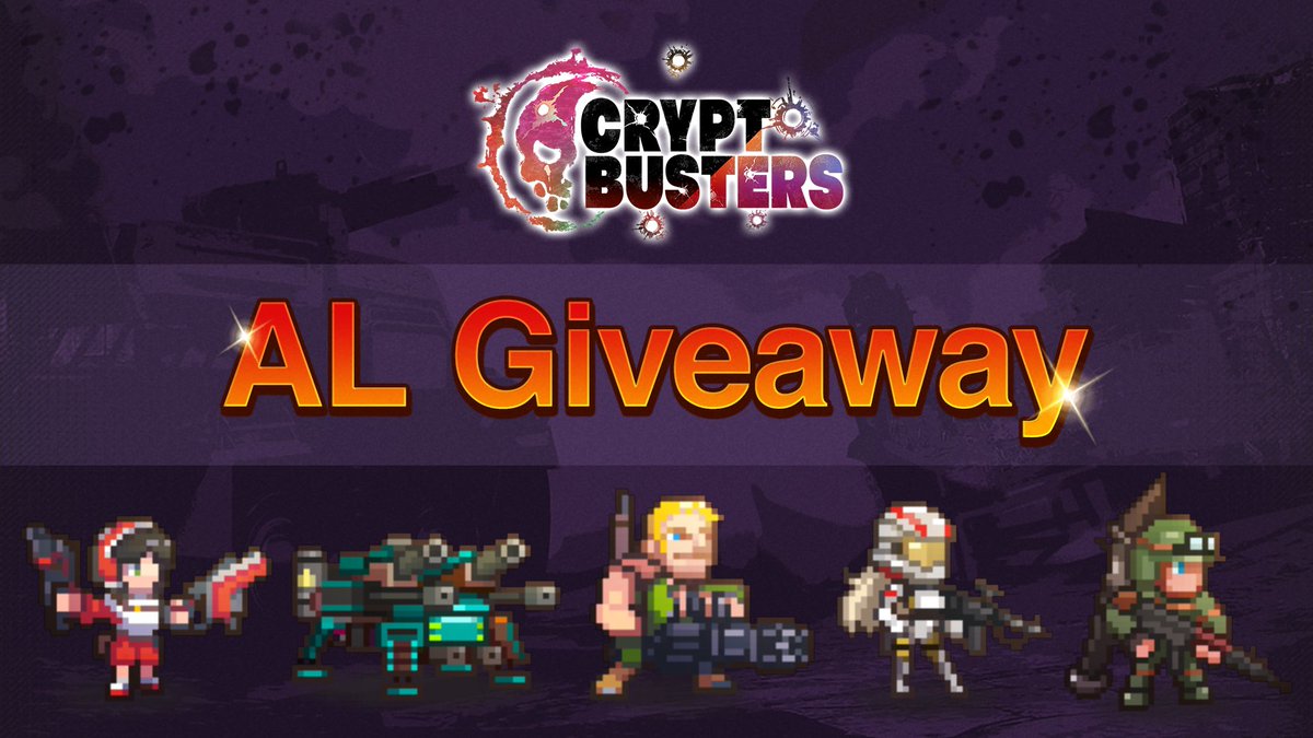 【Crypt Busters Presale AL Giveaway 】

今話題沸騰中❗️みなさん最近TLで見かけて面白そうだなって思ってませんか？
私たちJGGでもかなりの盛り上がりを見せているます👌

Twitter 20AL
Discord 20AL 

【締切】
⏰ 〜2023/7/6 20:00 Asia/Tokyo

【応募方法】
スレッドの最後で🥳

👇👇👇👇👇👇
