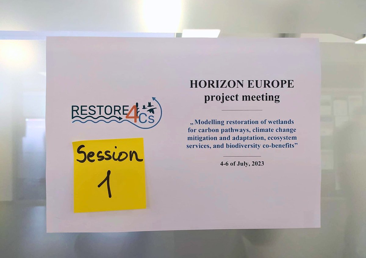RESTORE4Cs's tweet photo. Day 1️⃣ of @RESTORE4Cs 2⃣nd General Assembly continues at the Marine Research Institute 🌊 - Klaipeda University with breakout sessions revolving around #policy objectives, modelling and field #data as well as project platform and training.

#Restoration #Conservation #Wetlands https://t.co/Gv3ozw37EB