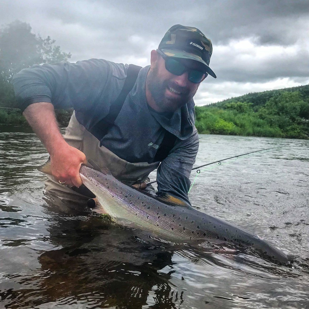 Happy 4th of July to all my US friends , Family and followers.

I had some awesome 🇺🇸 help on this beauty.

@VisitNovaScotia @NSsalmon @ASFSalmon @NSFisheries @sageflyfish @RIOProducts @fishpondusa 

#margaree #novascotia #wild #Atlanticsalmon