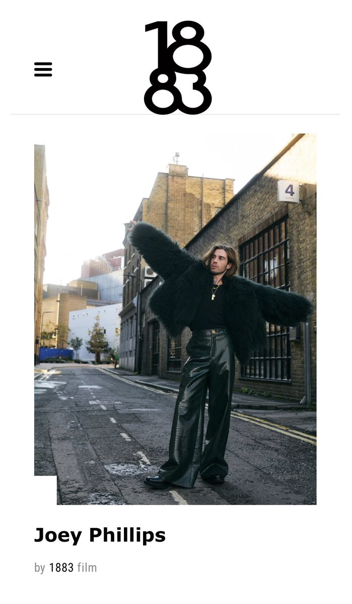 Joey Phillips (@joeyphillips_) on Twitter photo Thank you <a href="/1883Magazine/">1883 Magazine</a> for the lovely feature 🖤
Have a read here 💫
1883magazine.com/joey-phillips/ Thank you <a href="/1883Magazine/">1883 Magazine</a> for the lovely feature 🖤
Have a read here 💫
1883magazine.com/joey-phillips/