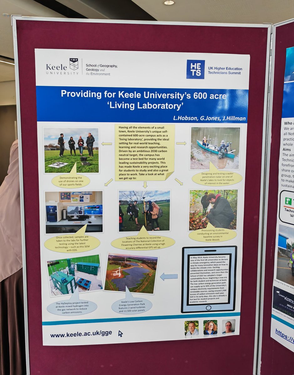 GGEtechnician's tweet image. Today the technicians of @KeeleGGE have travelled to @warwickuni for #HETS23. Look out for our poster on providing for @KeeleUniversity&apos;s #Livinglab