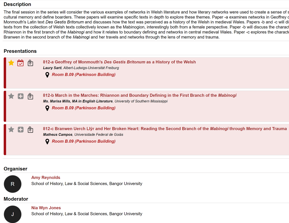 LaurySarti's tweet photo. Looking forward to our session #s812 - Networks and Entanglements in Medieval Wales, IV: Networks in Literature" @IMC_Leeds, #IMC2023, Room B.09 (Parkinson Building), 16:30 - 18:00 https://t.co/9adAU4ZrDn