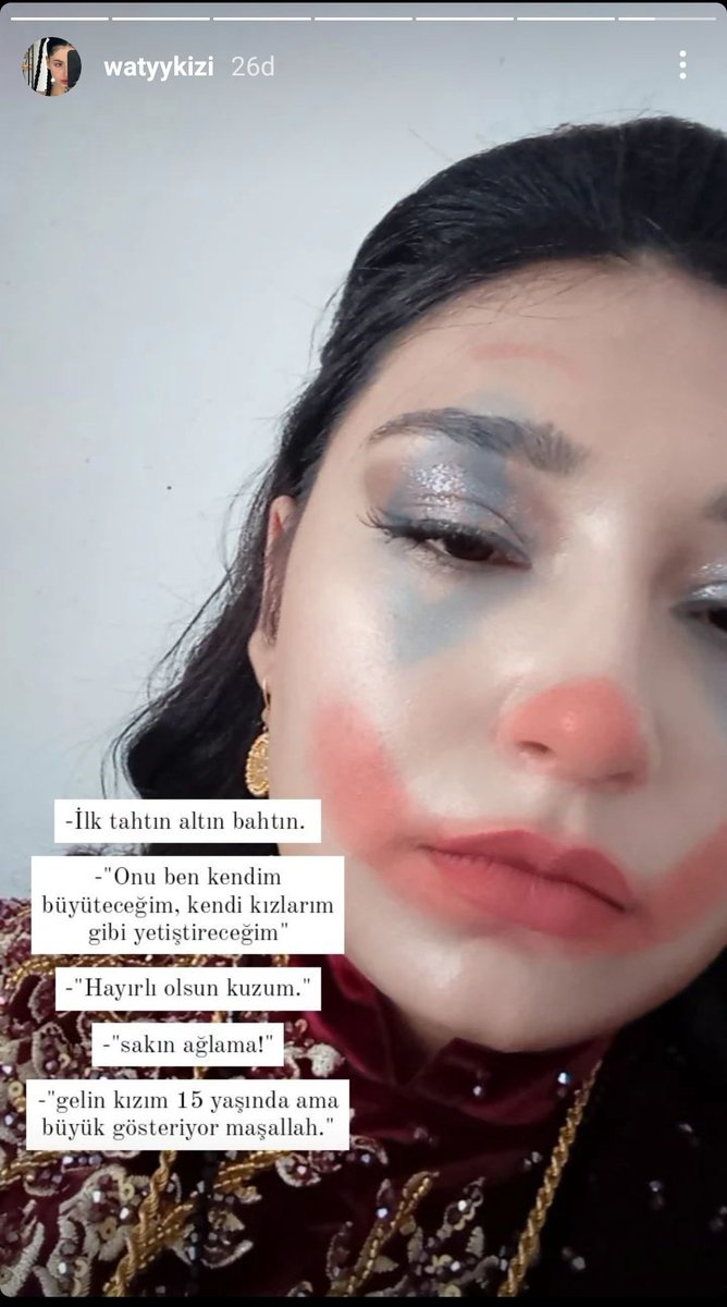 ekremistpala's tweet photo. 💥 ÇOCUK GELİN SKANDALI 

instagram'da "watyykizi" nickli bir kullanıcı, 15 yaşında olmasına rağmen evlendiriliyor. https://t.co/kZZOKbLadw