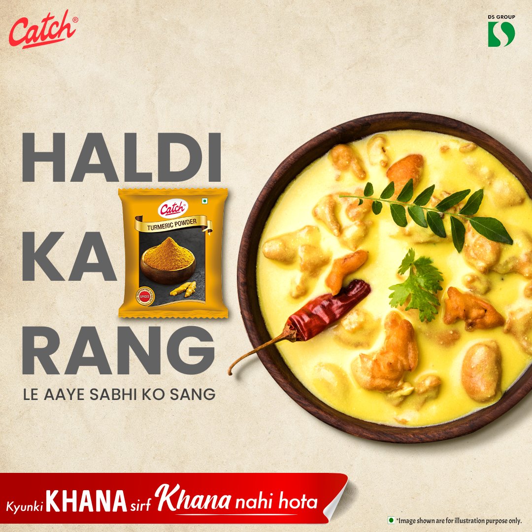 catch_foods's tweet photo. Catch Turmeric Powder se nikhariye har recipe ki rangat.
#KyunkiKhanaSirfKhanaNahiHota

#CatchFoods #IndianFood #Cooking #Craving #Food #CatchTurmericPowder #TurmericPowder https://t.co/UC1UQW0x2N