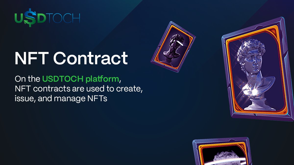 NFT Contracts 🖼

❗On the USDTOCH platform, contracts are used to create, issue and manage NFTs

 📈Join us today for safe and efficient investment link3.to/usdtoch

#Web3 #Crypto #AI