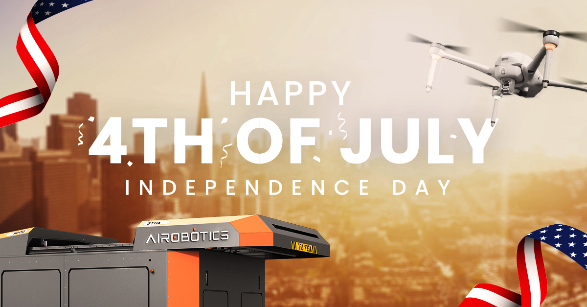 AiroboticsUAV's tweet image. Happy 4th of July to all our partners, staff members, friends, and Americans! 🇺🇸✨ Enjoy the celebration! 🎉 #4thofjuly #independenceday #airobotics #ondas