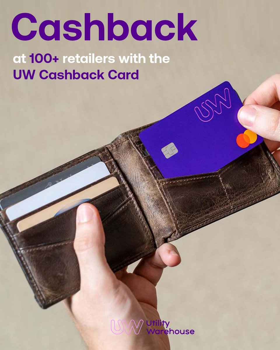 smost_uk's tweet photo. Get the most out of your money with the UW Cashback Card💰
It's a great way to get rewarded for shopping, with cashback at over a hundred retailers🛍
Have you tried UW's Cashback Card yet?
#BundleWithUW #OneBill #CashbackCard https://t.co/v4FDbVwZDa