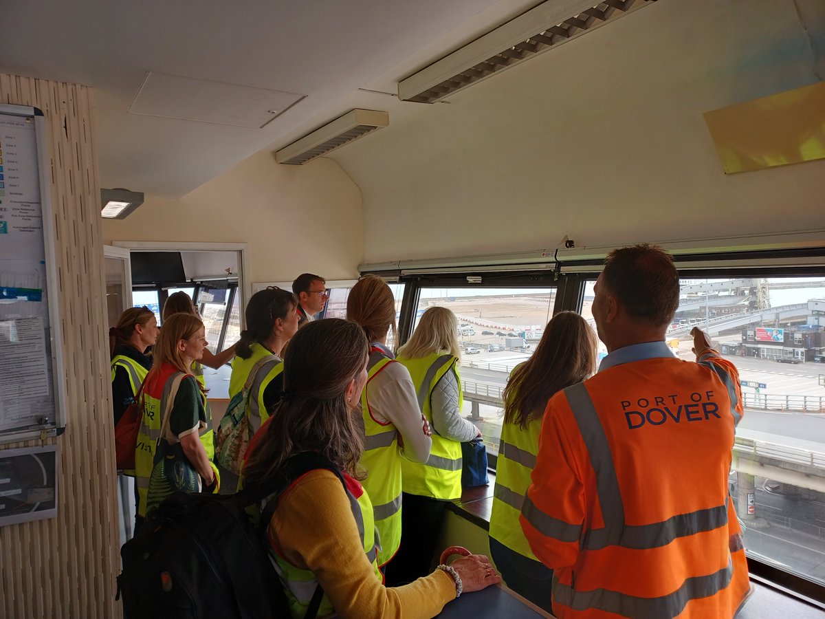 Port_of_Dover's tweet photo. We are delighted to welcome 20 visitors from the British Horse Council, @DefraGovUK and the Animal and Plant Health Agency to the #PortofDover today to understand how equine transits make the cross channel journey from Calais to Dover ⛴ https://t.co/DQUD1pOhvS