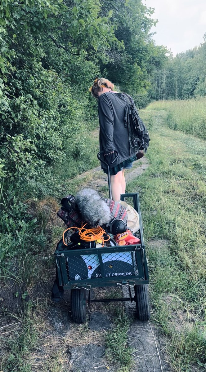 Packing lightly for early morning #fieldrecording