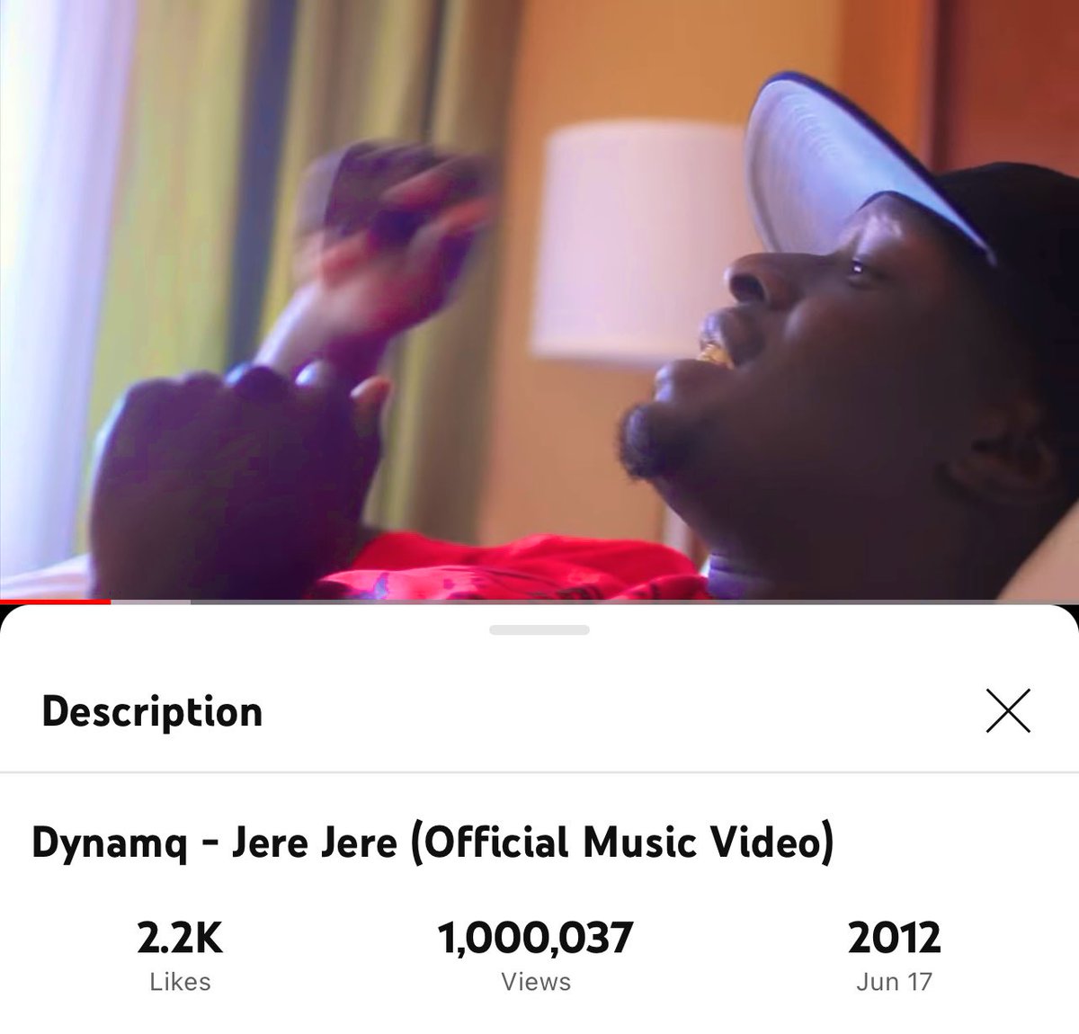 dynamq's tweet photo. AK!L SUKUN!!!!
After many many years “JERE JERE” hit 1 Million Views.
Organic authentic views from real honest support.
This is my 2nd Million plus music video. Ease out
Watch it here - https://t.co/yYymxlr9zM
#dynamq #ruka #jerejere #millionviewsvideo #ssot https://t.co/mbJWOtorvX