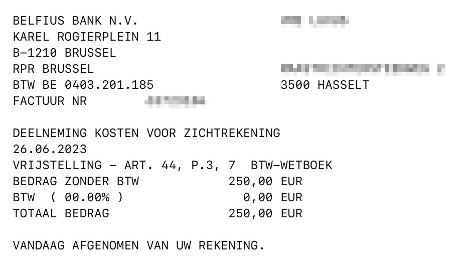 Enkele van de verplicht opgelegde (overheids)kosten die een kleine VME ( 6 app / 2 hp) de afgelopen 6 maanden EXTRA diende te betalen. Pestkosten! 🤬

- EPC GD : 807 EUR
- Herkeuringen BTV : 412 EUR
- 'Modernisatie' liften : 8.247 EUR
- Bankkosten VME : 250 EUR reccurent
- (...)