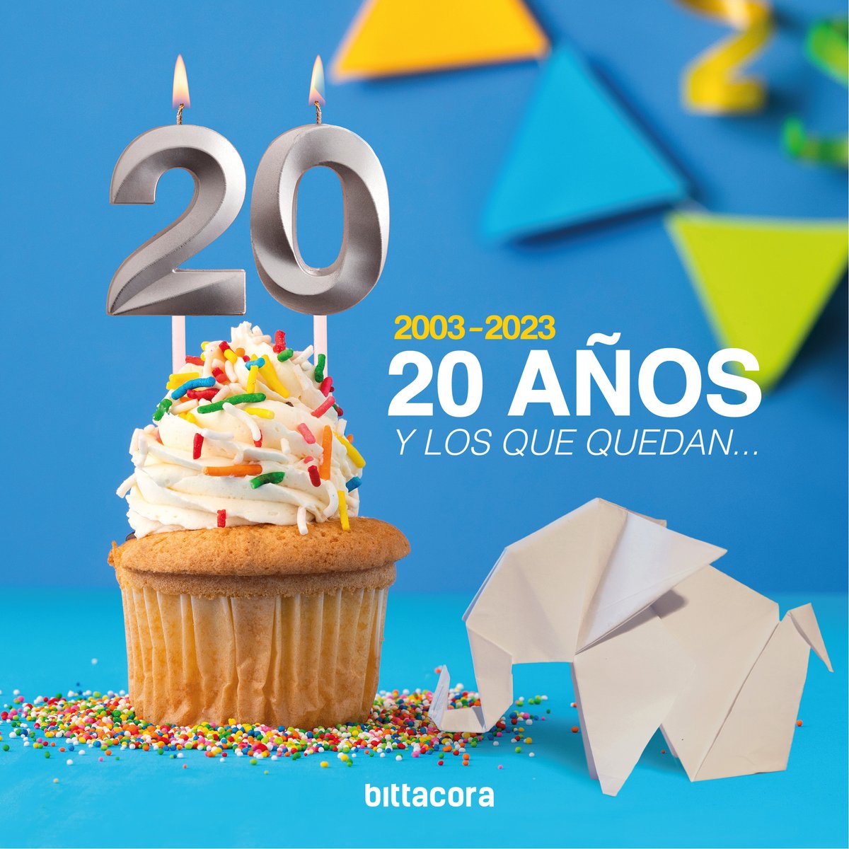 bittacora's tweet photo. Parece mentira, pero hoy, 4 de julio, celebramos nuestro 20 aniversario 🎂

💙 #felicidades #bittacora #20años https://t.co/zcax8Jlr04