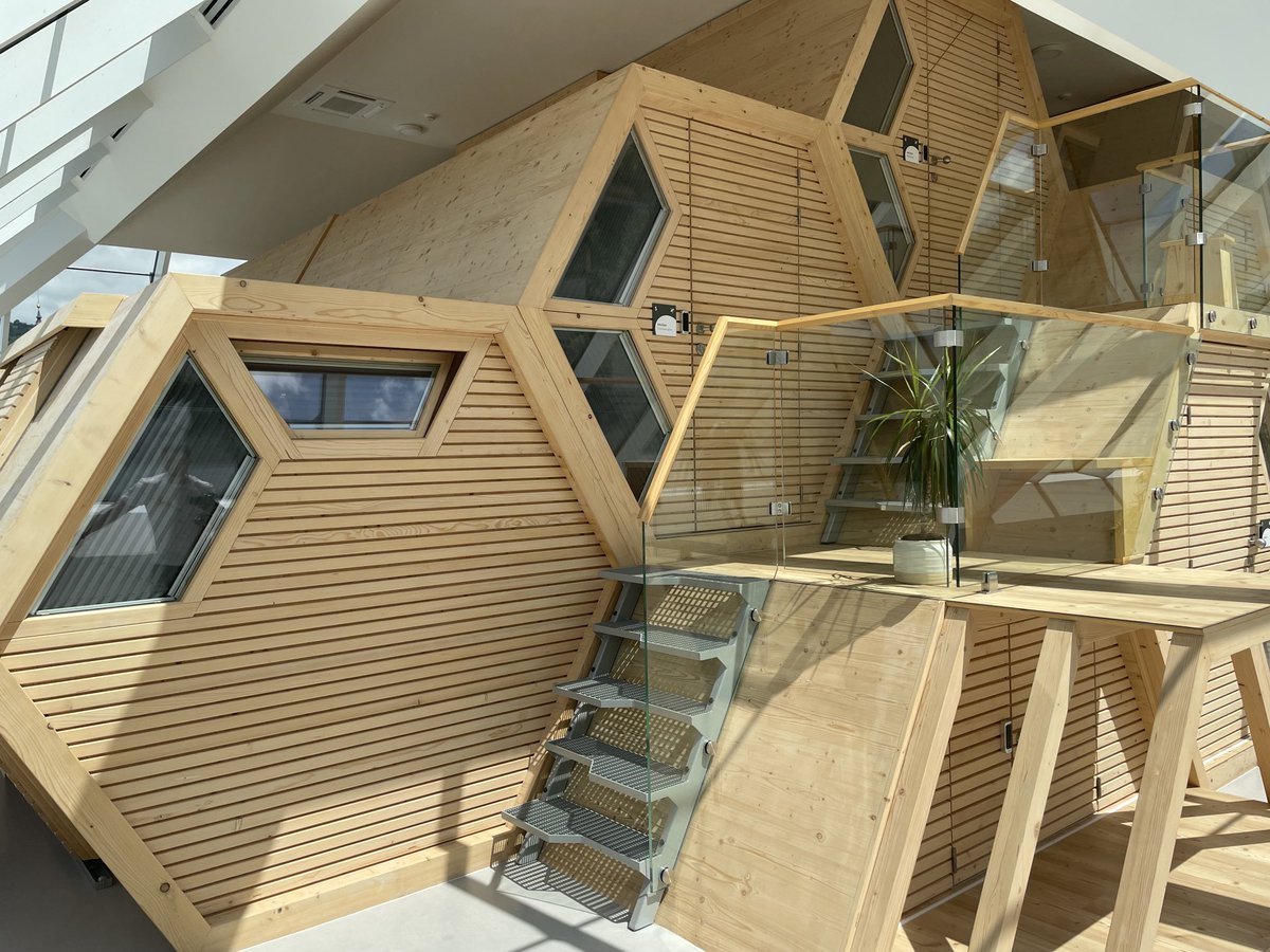BeeCraftMag's tweet photo. You can overnight in a cell — a beehive cell — in #Slovenia .  #imyb https://t.co/qGT4f2Hlfj
