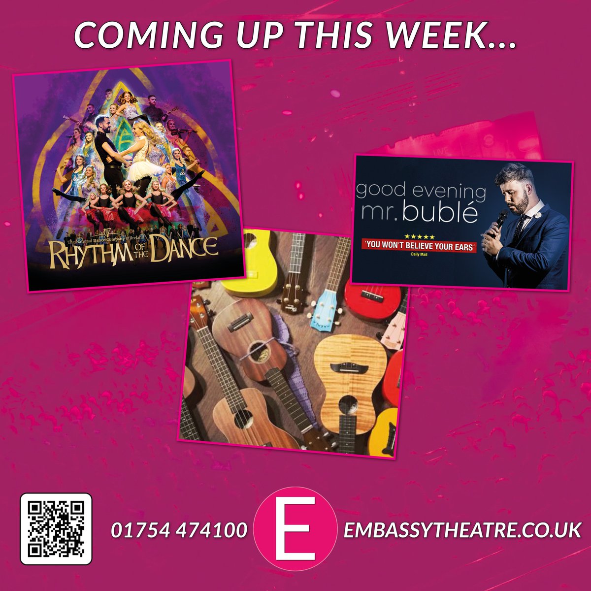 EmbassySkegness's tweet photo. Here's what we've got coming up this week at the #EmbassyTheatre... 🤩

These shows can be booked online along with so many more, or you can of course, call our sales team on 01754 474100! 👍

Book now and see more | https://t.co/nrC1CEeYEt
01754 474100
#EmbassyExperience #shows https://t.co/WKWBpKzpuE