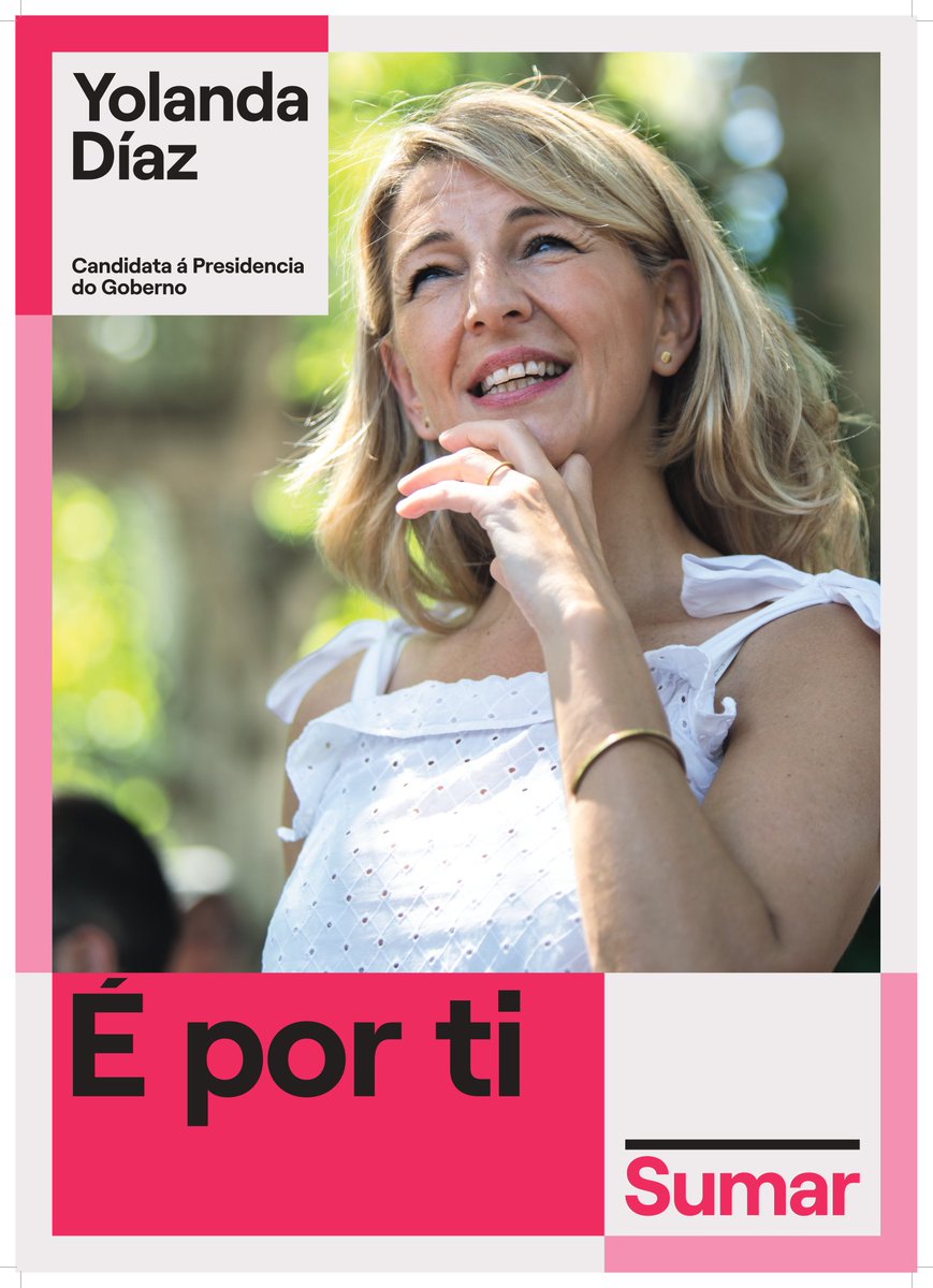 sumargalicia's tweet photo. É por ti. 

Pola túa vida. Polos teus dereitos. Polo teu futuro. 

Estas eleccións son por ti.

O noso lema de campaña: É por ti!

➕ Sumar é por ti. Por Galicia! 🙌. https://t.co/X9QvuaemHA