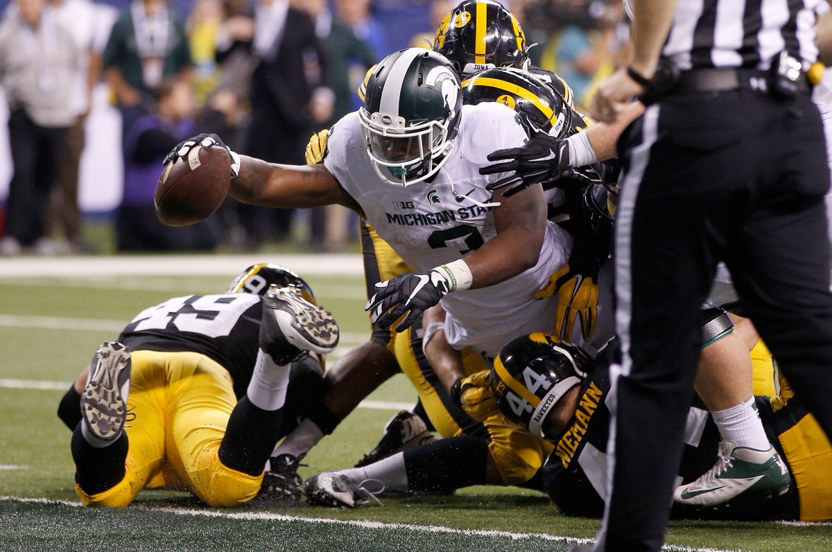 MSU Football’s record vs every Big Ten team since 2010:

Rutgers 8-1 (.889)
Minnesota 5-1 (.833)
Purdue 5-1 (.833)
Indiana 9-3 (.750)
Maryland 6-2 (.750)
UofM 8-5 (.615)
Penn St. 6-4 (.600)
NW 6-4 (.600)
Illinois 3-2 (.600)
Wisconsin 4-3 (.571)
Iowa 4-3 (.571)
Nebraska 3-4*