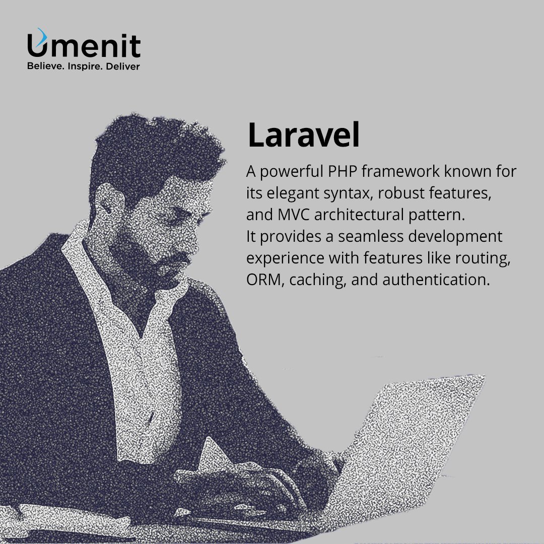 umenitofficial's tweet photo. Searching for a powerful #php framework for your #webdevelopment needs? Look no further!
#Umenit specializes in #Laravel, a #framework known for its elegant syntax, #robust features, and MVC pattern.
Partner with Umenit for exceptional web development services! https://t.co/BWXMGaTNOY