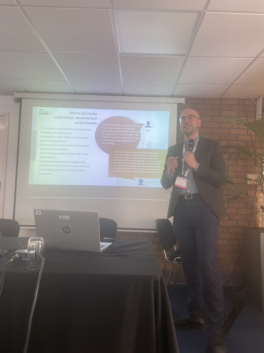 QMiP (@qmip) on Twitter photo <a href="/wiilium/">William Day</a> sharing his work taking a combined dual micro & macro analytic approach to examine discourses of welfare & experiences of chronic health <a href="/wiilium/">William Day</a> sharing his work taking a combined dual micro & macro analytic approach to examine discourses of welfare & experiences of chronic health