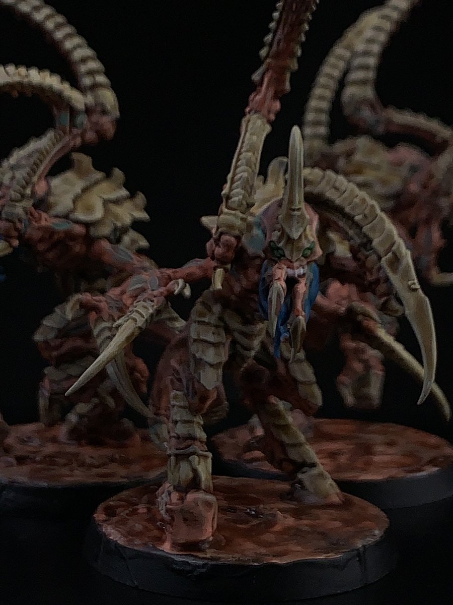 BionicSoup's tweet image. My completed Von Ryan’s Leapers from the leviathan box. Making steady progress! #WarhammerCommunity #warhammer40k #tyranids #warhammer