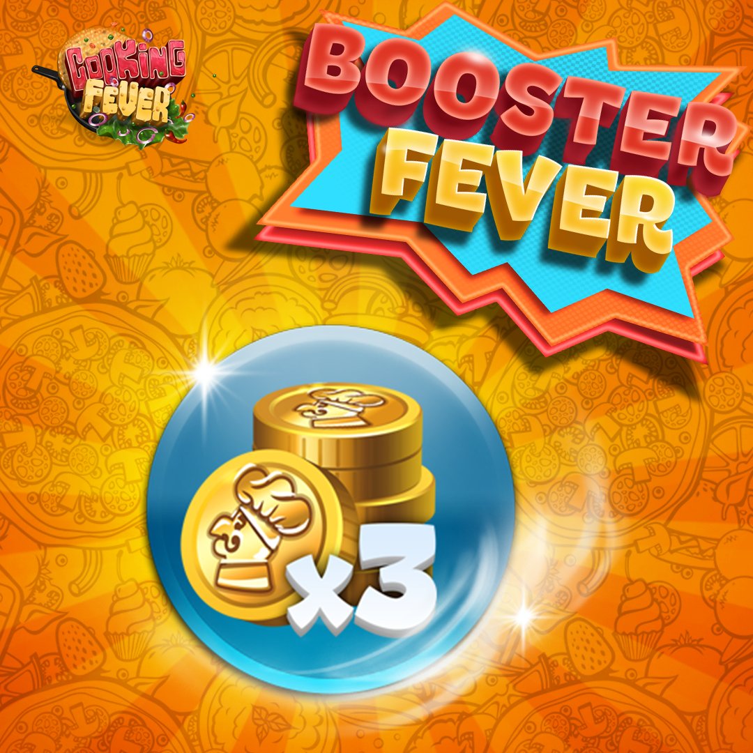 cookingfever's tweet photo. Let’s begin the 5th BOOSTER INTRODUCTION! 🎉
The Triple Level Coins booster you will get, yes, TRIPLE the amount you usually earn in a level!🤩
Have you tried this one already?
✍️ Let us know in the comments!
#CookingFever #Boosters #GameInfo https://t.co/9B7al0Pygc
