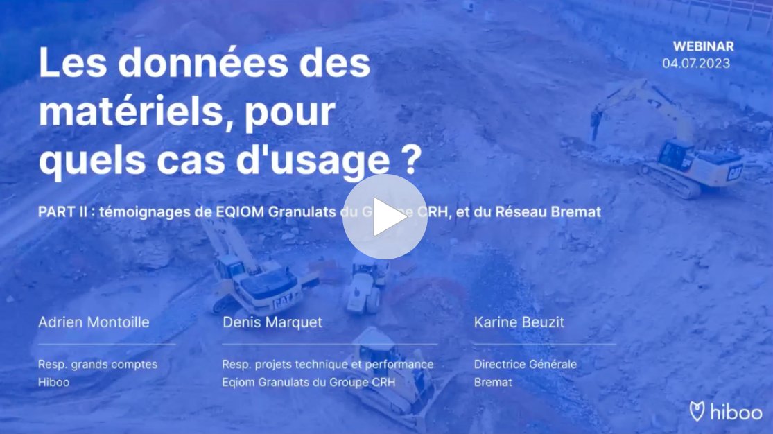 [REPLAY 🎬] Dans cette seconde partie, nous avons poursuivi les échanges autour des données matériel avec Karine Beuzit-Meesseman, BREMAT LOCATION / NÉGOCE et Denis Marquet, EQIOM, A CRH Company.

👉bit.ly/44lVaSm