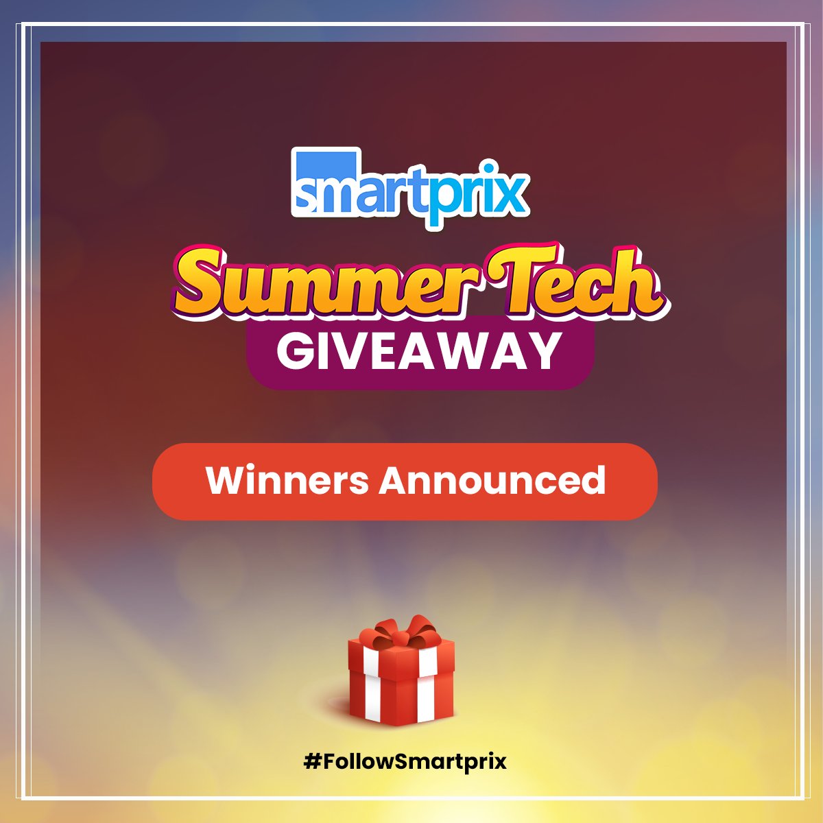Smartprix's tweet photo. #FollowSmartprix Winners Revealed!🏆✨The moment you've been waiting for is here! See who won big in our incredible giveaway https://t.co/ieYt5DjD0G
#Smartprix #Giveaway #Result https://t.co/Vzlsjv5si5