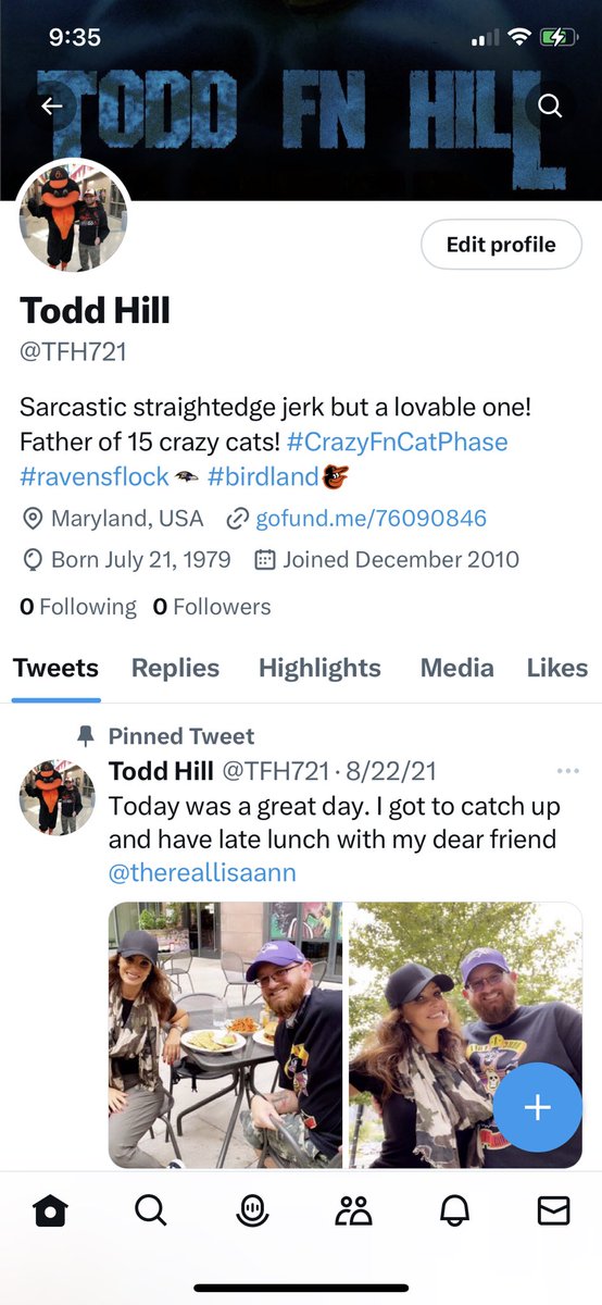 Todd Hill (@I_Am_TFH721) / Posts / X